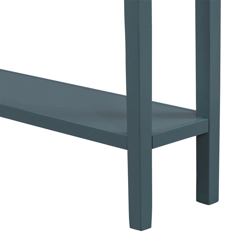 Consolle Rustica Lunga per Ingresso con 4 Cassetti – Stile Rustico, Legno Massiccio, Corridoio