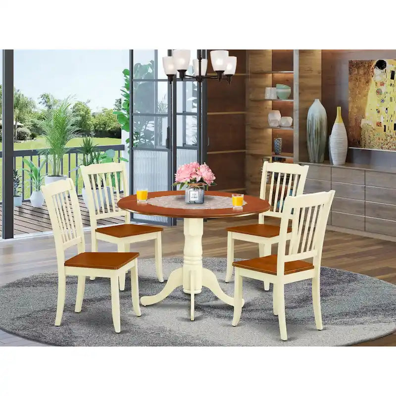 Set mobili da pranzo in legno – Tavolo e sedie, Stile tradizionale