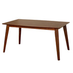Tavolo da pranzo Mid-Century Modern – Gambe in legno massiccio, stile retrò, per 4-6 persone