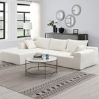 Set divano componibile per soggiorno 109x68, divano letto imbottito in stile moderno minimalista