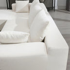 Set divano componibile per soggiorno 109x68, divano letto imbottito in stile moderno minimalista