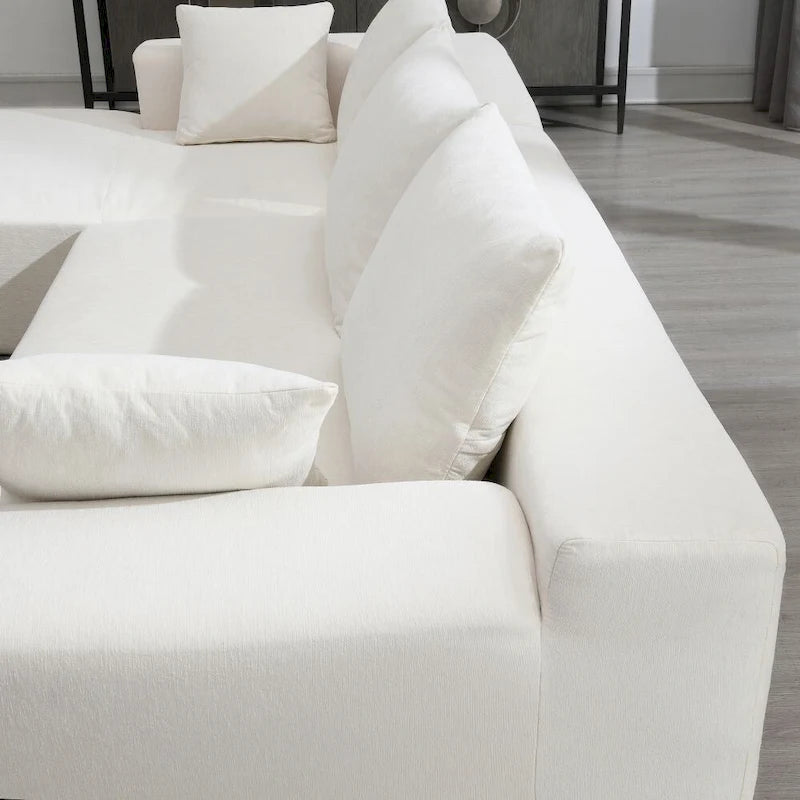 Set divano componibile per soggiorno 109x68, divano letto imbottito in stile moderno minimalista
