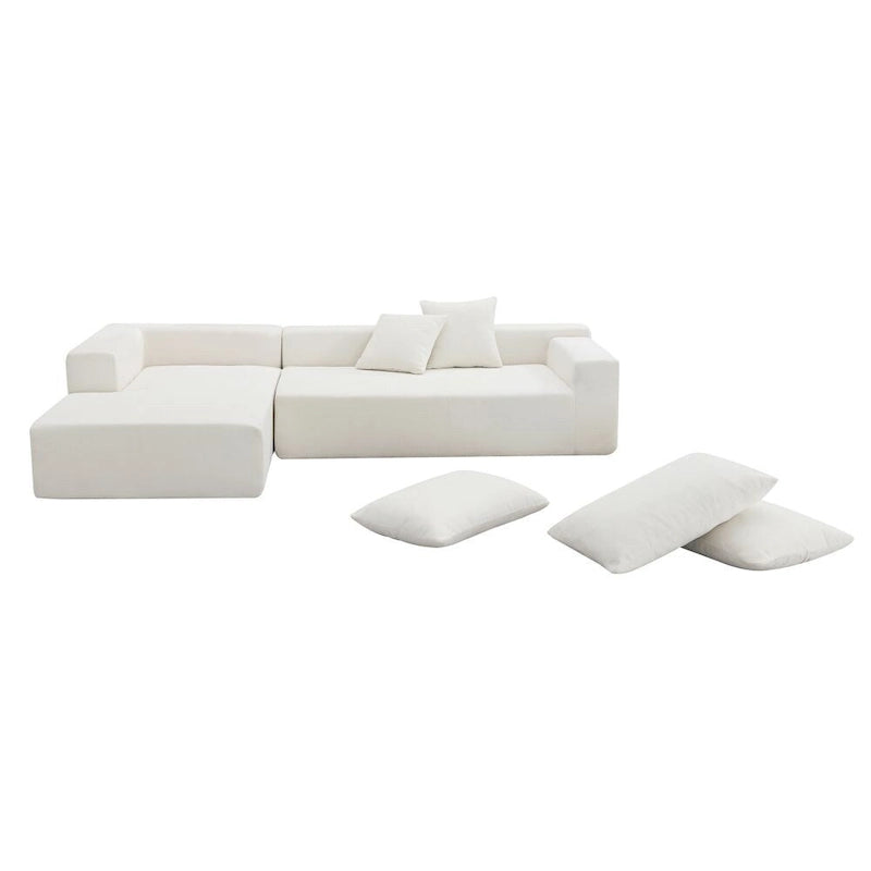 Set divano componibile per soggiorno 109x68, divano letto imbottito in stile moderno minimalista