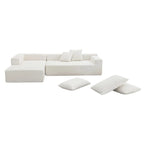 Set divano componibile per soggiorno 109x68, divano letto imbottito in stile moderno minimalista