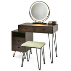 Moderna toeletta con mobile contenitore - 80 x 40,5 x 76 cm (L x P x A)