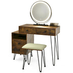 Moderna toeletta con mobile contenitore - 80 x 40,5 x 76 cm (L x P x A)