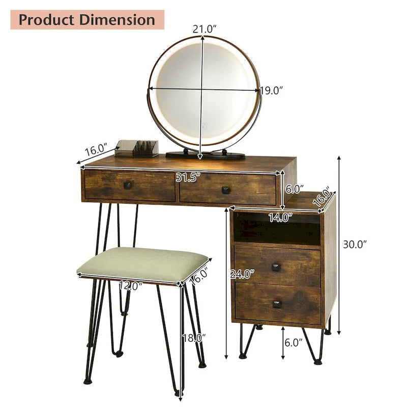 Moderna toeletta con mobile contenitore - 80 x 40,5 x 76 cm (L x P x A)