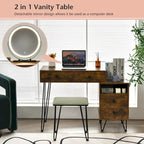 Moderna toeletta con mobile contenitore - 80 x 40,5 x 76 cm (L x P x A)