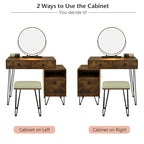 Moderna toeletta con mobile contenitore - 80 x 40,5 x 76 cm (L x P x A)
