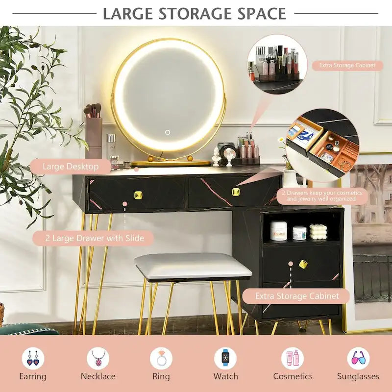 Moderna toeletta con mobile contenitore - 80 x 40,5 x 76 cm (L x P x A)