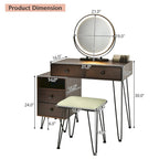 Moderna toeletta con mobile contenitore - 80 x 40,5 x 76 cm (L x P x A)