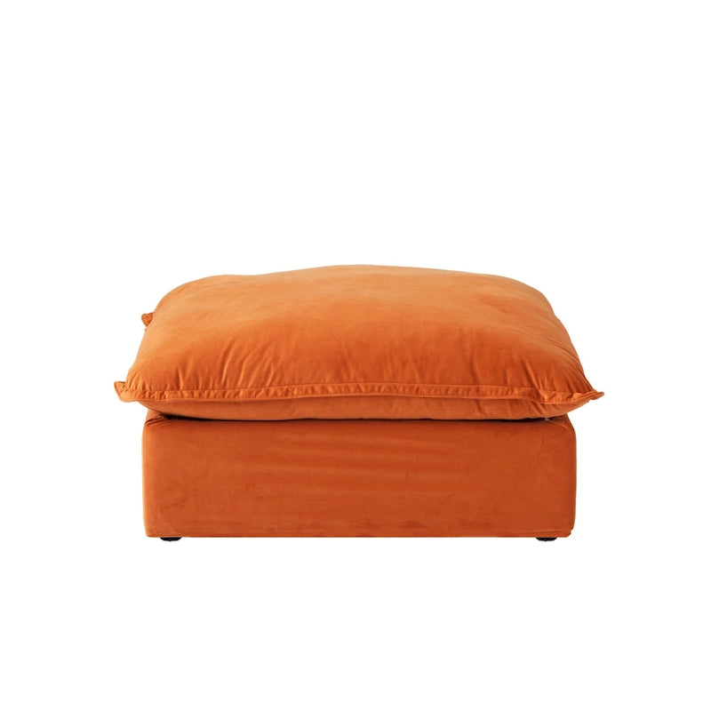 Divano componibile a U per soggiorno, divano componibile convertibile, divano componibile modulare con pouf per soggiorno