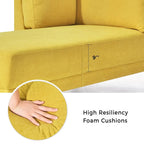 Divano Chaise Longue Imbottito Moderno di Metà Secolo