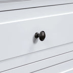 Comodino a 3 cassetti in legno