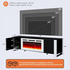 Mobile TV con caminetto da 36 pollici