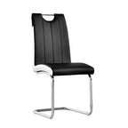 Set di 2 sedie imbottite moderne bicolore – Sedie da pranzo contemporanee con struttura robusta
