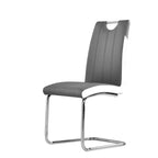 Set di 2 sedie imbottite moderne bicolore – Sedie da pranzo contemporanee con struttura robusta