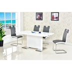 Set di 2 sedie imbottite moderne bicolore – Sedie da pranzo contemporanee con struttura robusta