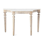 Consolle con piano in marmo – Base in metallo dorato glamour, Tavolo d'accento per ingresso, Stile lusso moderno