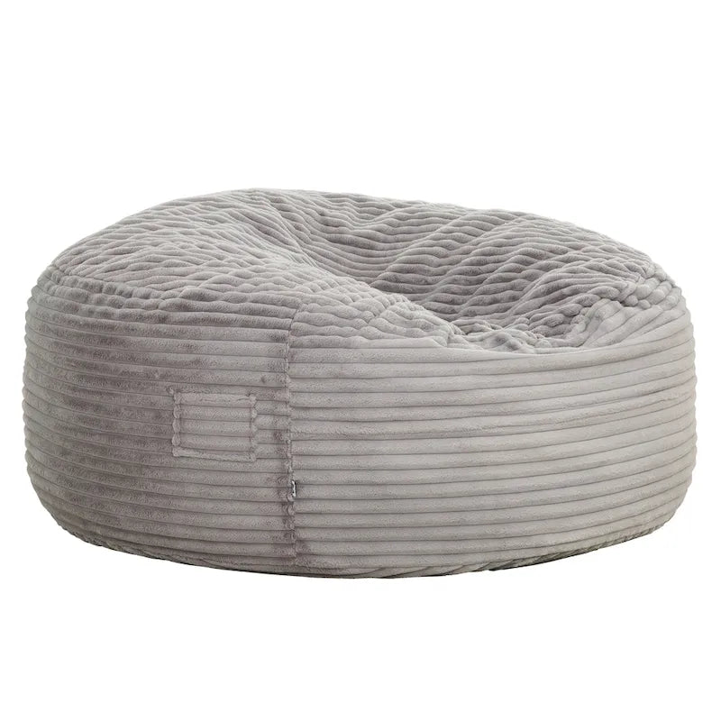 Poltrona sacco in finta pelliccia da 1,80 m – Seduta lounge oversize, morbida copertura in peluche, per soggiorno e camera da letto