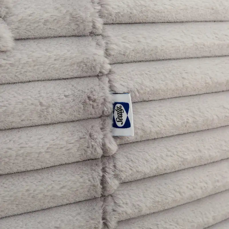 Poltrona sacco in finta pelliccia da 1,80 m – Seduta lounge oversize, morbida copertura in peluche, per soggiorno e camera da letto