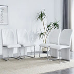 Set di 4 sedie da pranzo moderne minimaliste in PU