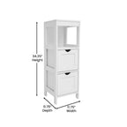 Organizzatore per bagno rustico con cassetti e ripiano aperto