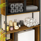 Scaffale per Bagno da posizionare sopra il WC, Organizzatore per Bagno sopra il WC