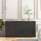 Mobile credenza buffet, Credenza da cucina moderna con cassetti e ante, Grande mobile bar con ripiani regolabili